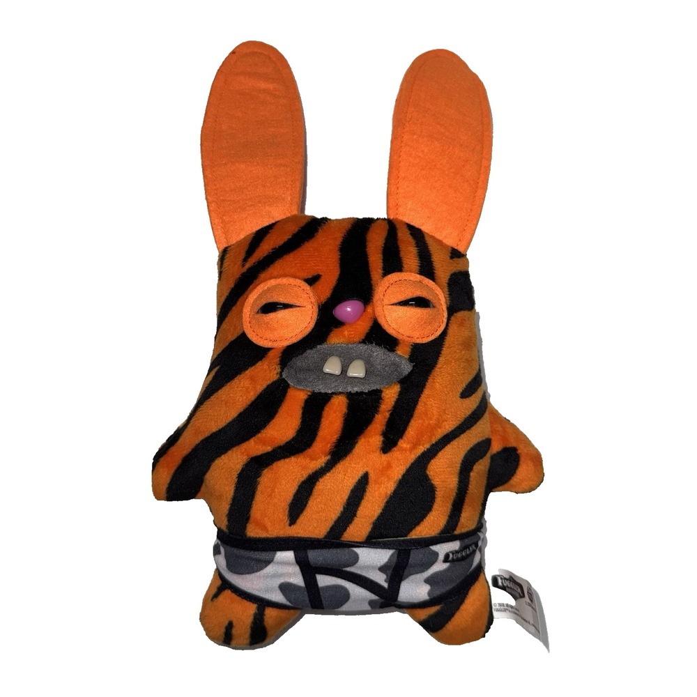 Budgie Fuggler Funny Ugly Monster Orange Tiger Stripe Rabid Rabbit